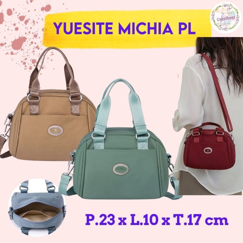 YUESITE MICHIA TAS WANITA MURAH TENTENG SELEMPANG KEKINIAN KOREA IMPORT