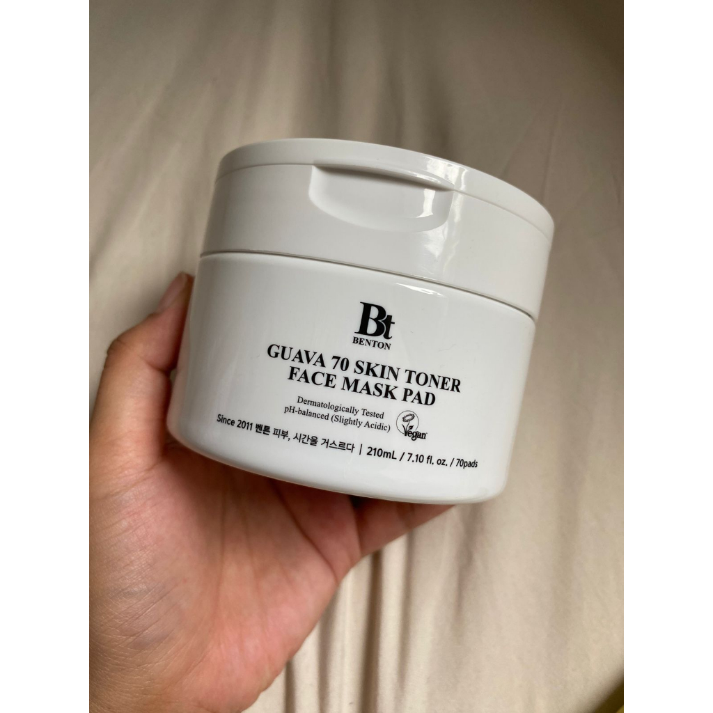 [EX REVIEW] BENTON guava 70 skin toner face mask pad