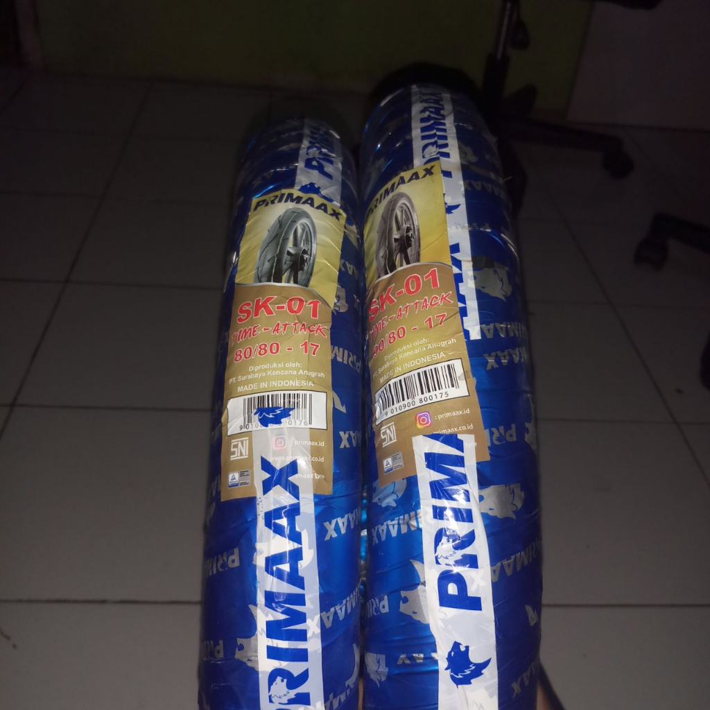 Sepasang Ban Primaax Sk 01 Ukuran 80/80-17 & 90/80-17 Tubtype