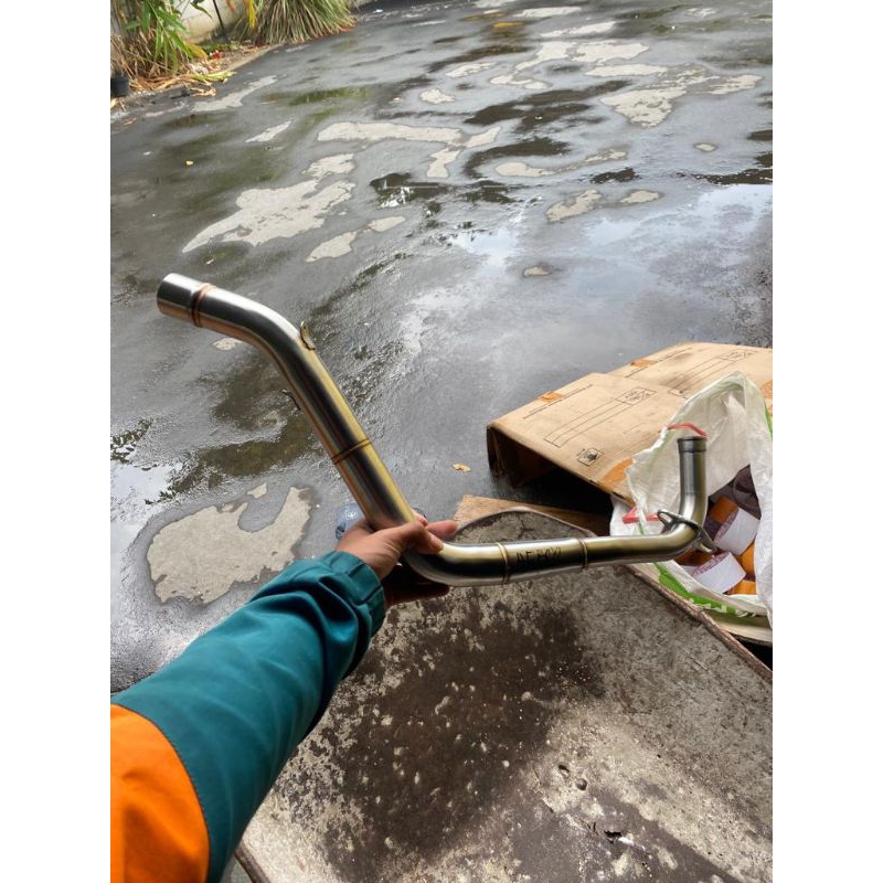 Pipa leher knalpot racing aerox old aerox new connected samlong cobra roadrace naik dm38mm