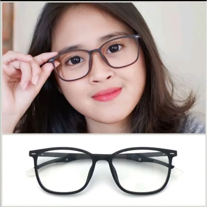 kacamata anti radiasi pria dan wanita bisa custom minus dan silinder gratis box,lap,dan cairan pembe