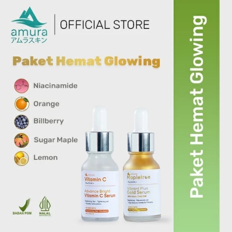 TERLARIS AMURA GOLD SERUM&AMURA VITAMIN C SERUM AMURA SKINCARE