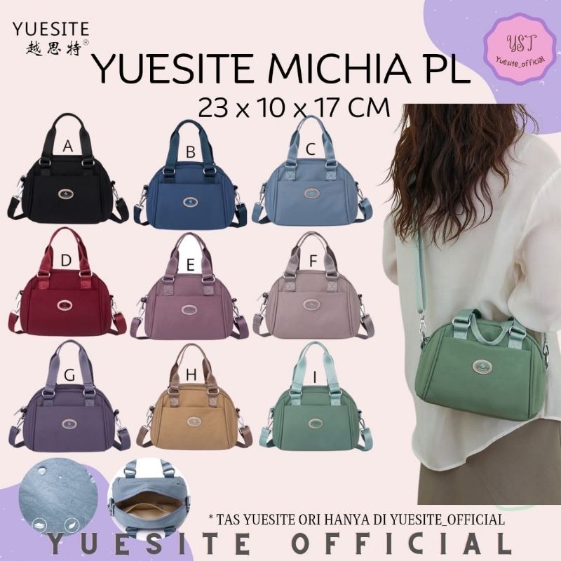 YUESITE MICHIA PL TAS JINJING SELEMPANG WANITA IMPORT FASHION KOREA STYLE SLINGBAG