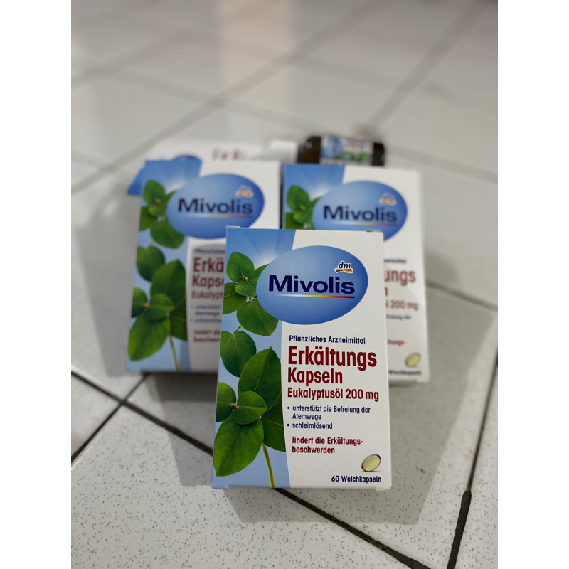 Dm Mivolis Cold Capsules Eucalyptus Oil made in German 🇩🇪