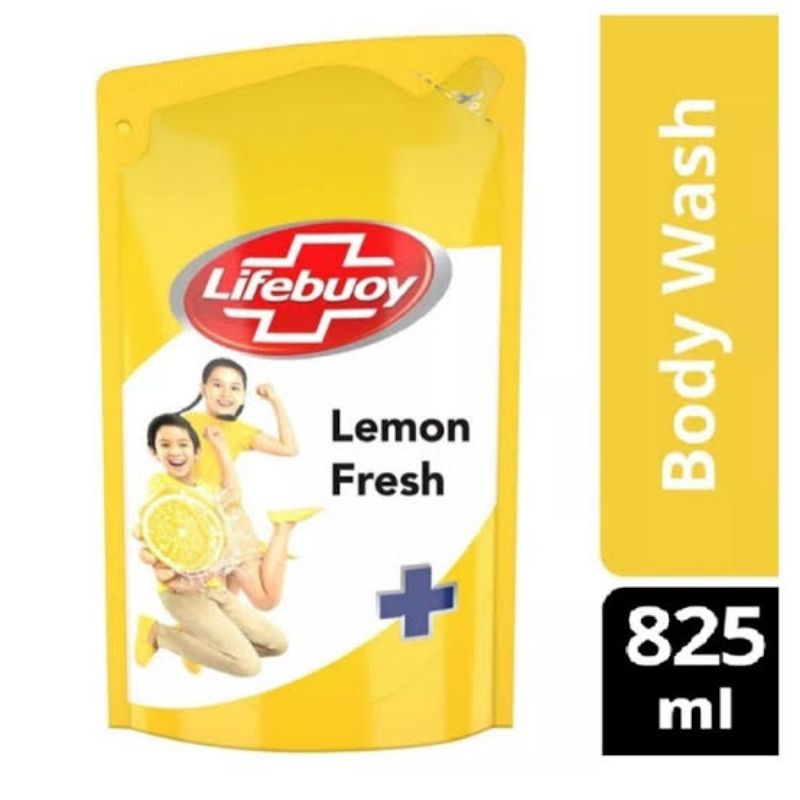 sabun mandi cair lifebuoy kuning 825ml