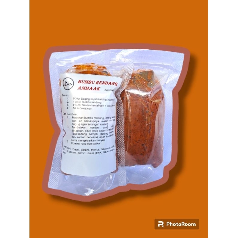 

Bumbu Rendang "AMMAAK" Asli Padang NoMSG