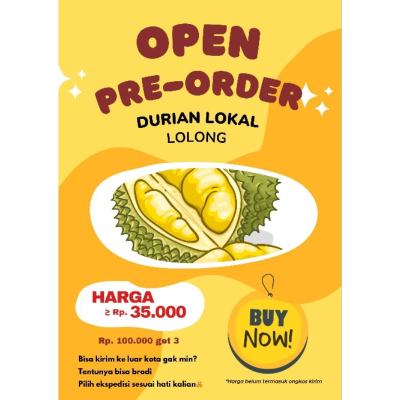 

durian lokal lolong