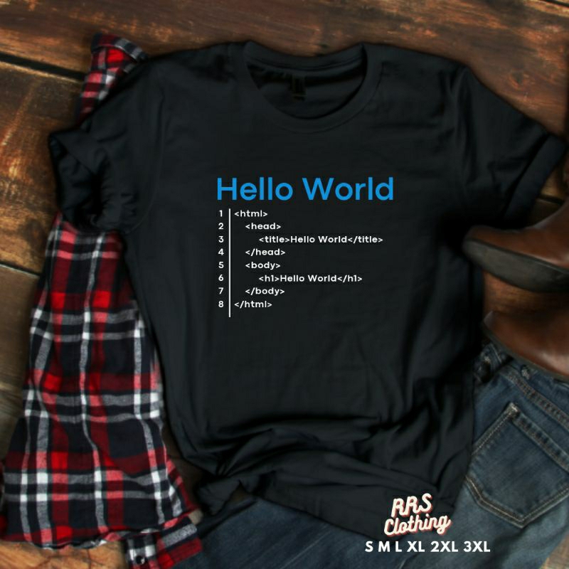 Kaos programmer programming hello world buku coding