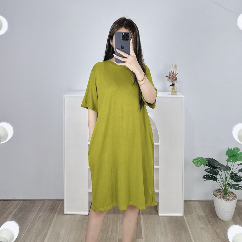 Dress Jumbo Oversize Pocket |  Dress Jumbo Polos | Dress Wanita Jumbo
