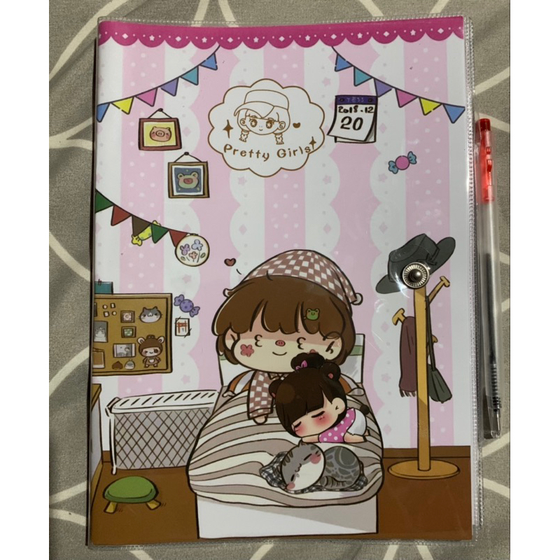 

notes A5 kancing + pena gel