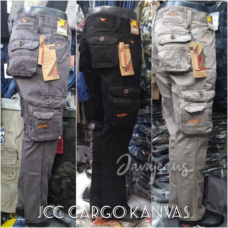 CELANA CARGO PANJANG JCC BAHAN KANVAS TEBAL HALUS KEREN & TRENDY