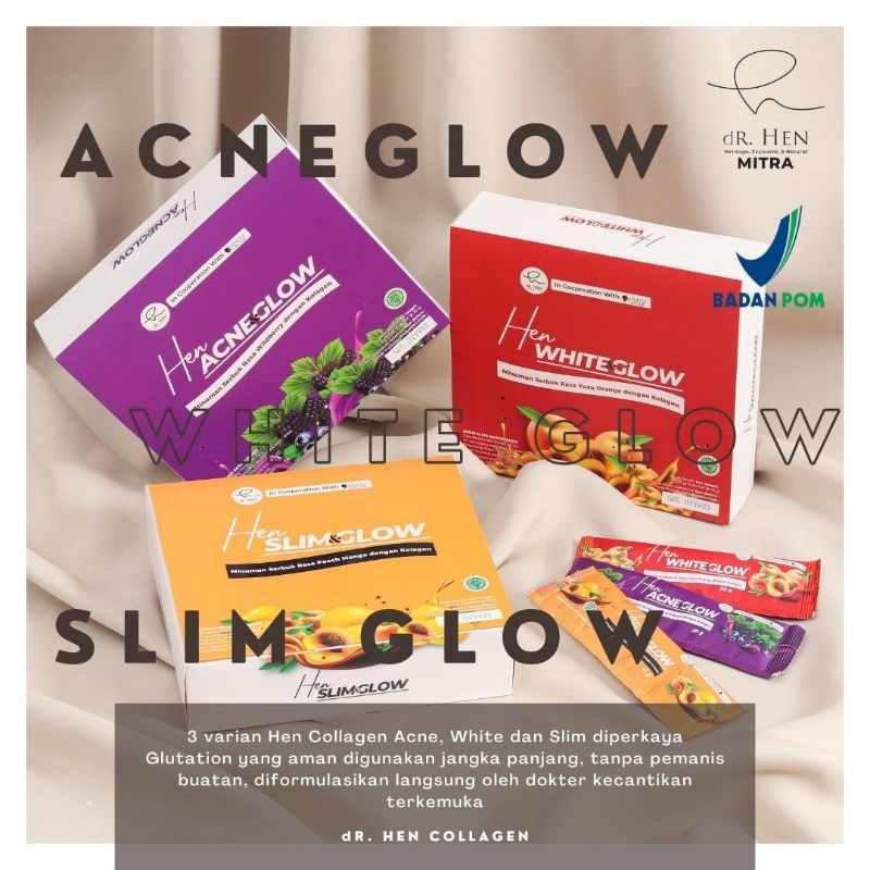 dR. Hen COLLAGEN - (PAKET RESELLER = 6 BOX) By Dr. Richard Lee | Dr Hen Collagen White & Glow Collag