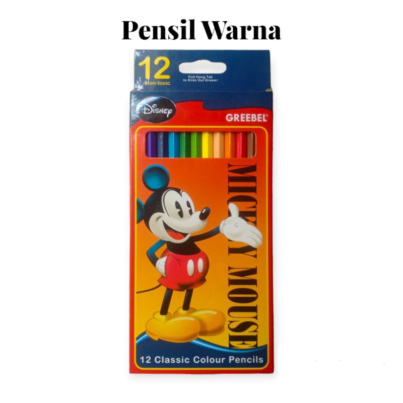 

RP✨ PENSIL WARNA GREEBEL ISI 12 PANJANG | PEWARNA 1 BOX MURAH