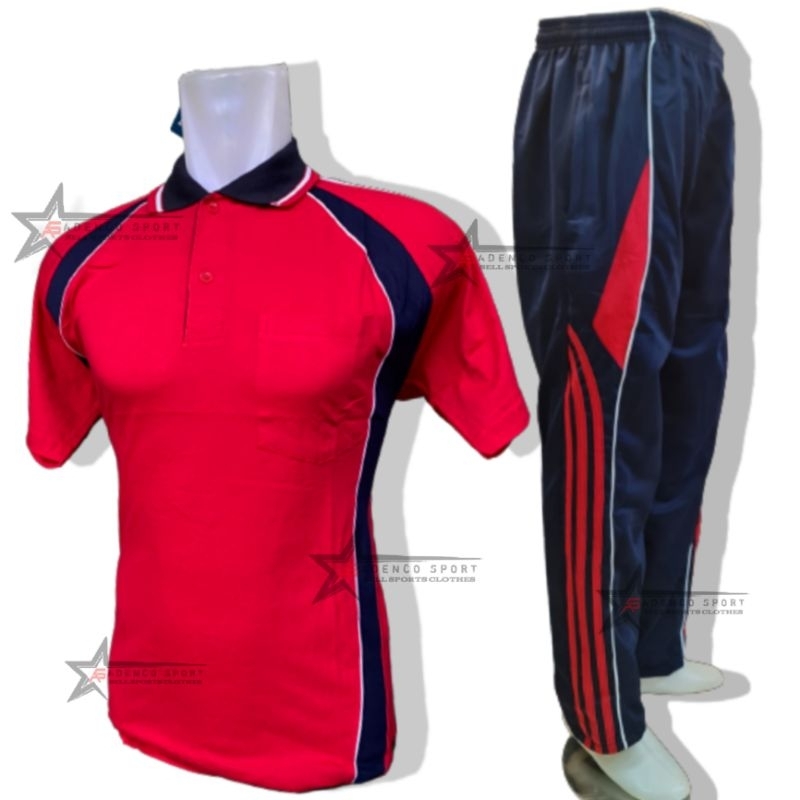 Setelan Baju Olahraga Lengan Pendek / Seragam Olahraga pria