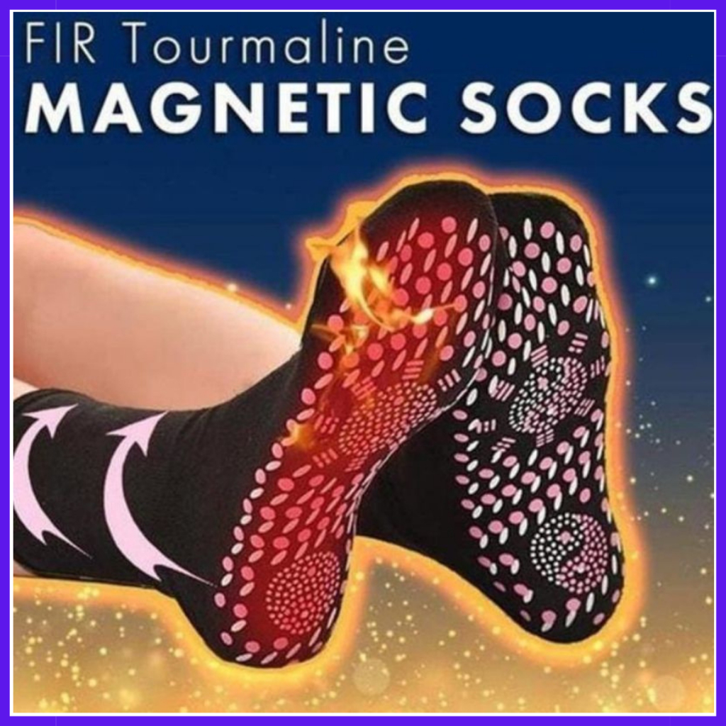 Kaos Kaki Magnetik Self Heating Tourmaline Therapy Socks kaos kaki tourmaline terapi magnetic self-h