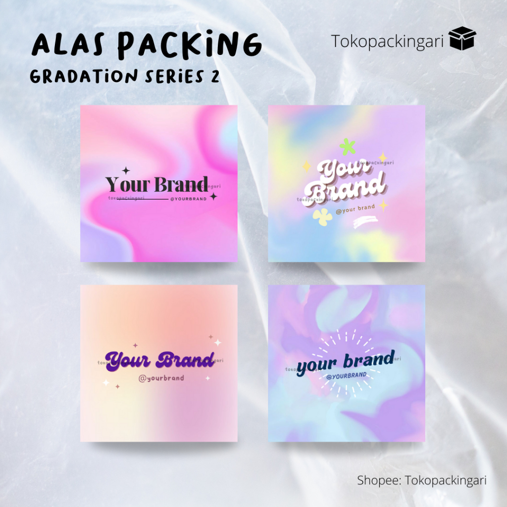 

Alas Packing | Gradation Series 2 | Paper Aksesoris | Kertas Dudukan | Cute Paper | Alas Packaging