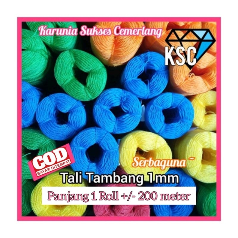 TALI TAMBANG PLASTIK 1MM MURAH
