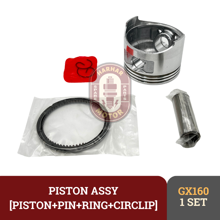 PISTON ASSY GX160 STD PISTON RING KIT STD MESIN PENGGERAK GX160