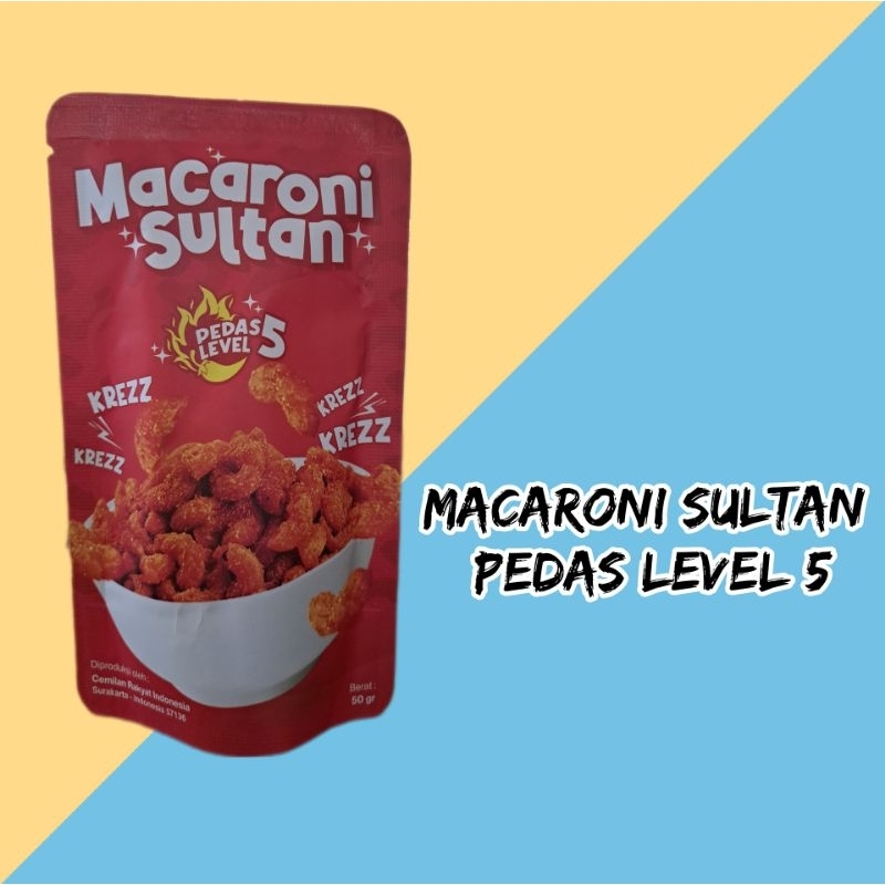 

Macaroni Sultan Pedas Level 5 (50gr)