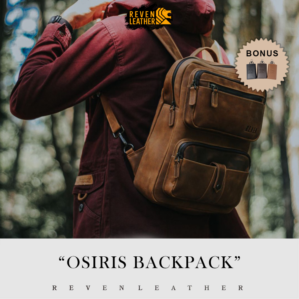 Ransel Pria Kulit Sapi Asli Tas Terbaru Branded Kekinian Osiris Backpack