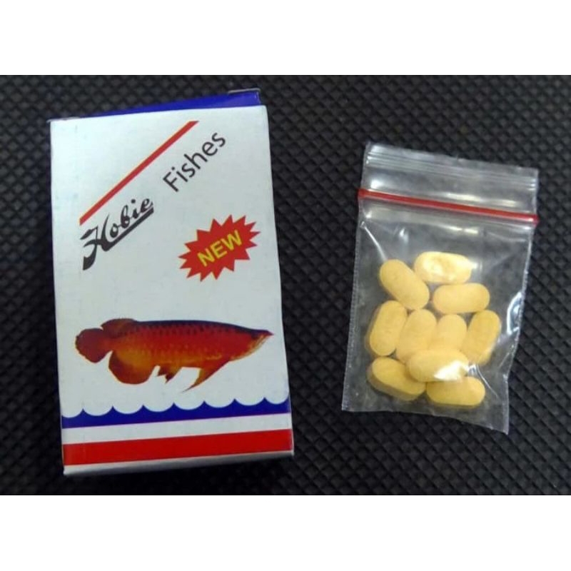 HOBIE FISHES ORIGINAL OBAT MULTIVITAMIN IKAN ARWANA & IKAN HIAS MENGOBATI IKAN STRESS & HILANG NAFSU