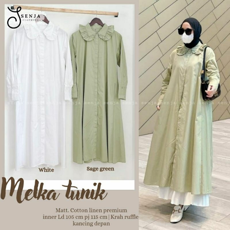 MOCA Melka Long Tunik Polos 105 SNJ Solo