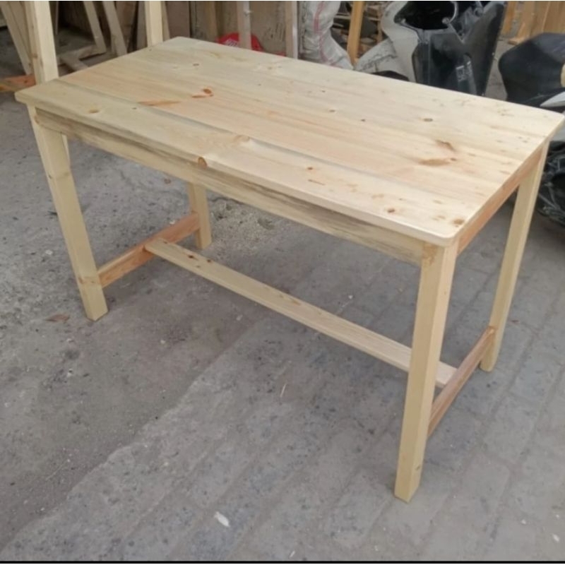 meja makan meja lestoran kayu jati Belanda 120x60x75