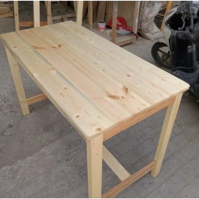 meja makan kayu jati Belanda 100x50x75