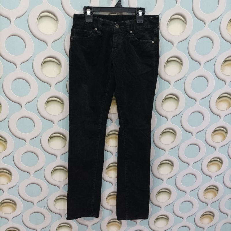 CELANA CORDUROY WANITA UNIQLO ORIGINAL SIZE 25 DWR011