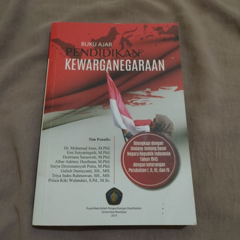 [Preloved] Buku Ajar UB - PENDIDIKAN KEWARGANEGARAAN