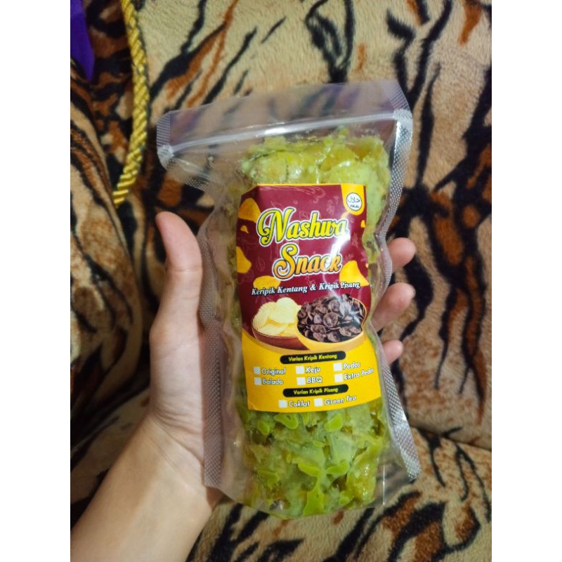 

kripik pisang coklat lumer viral