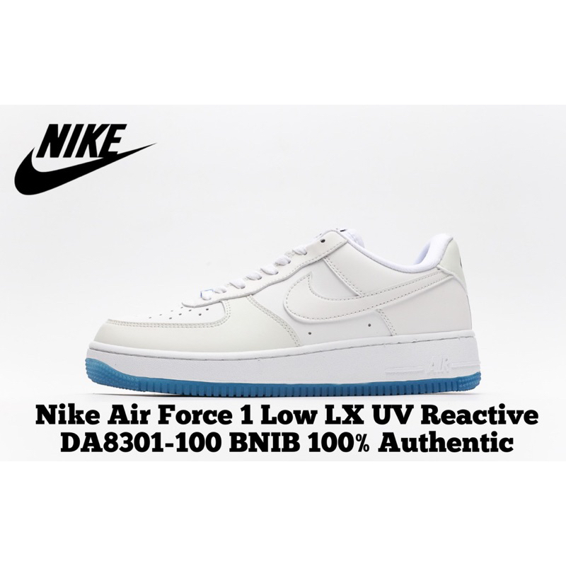 Sepatu Air Force 1 LX UV Reactive DA8301-100 BNIB 100% Authentic