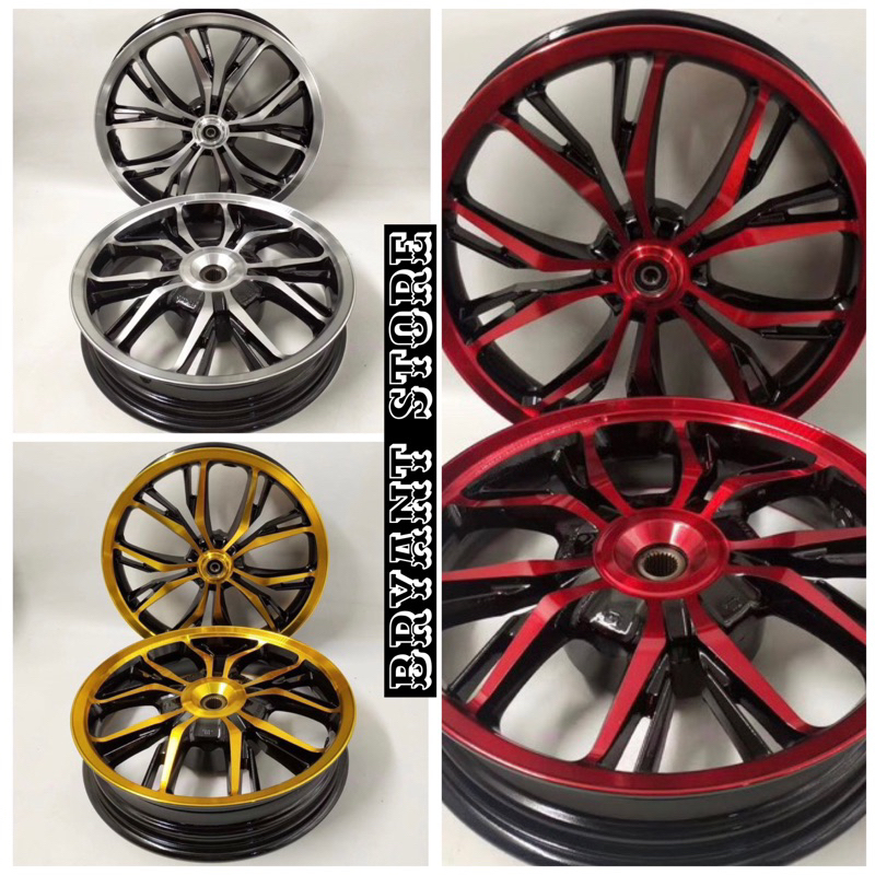 VELG DELKEVIC RACING ORIGINAL RING 14 ALLOY MODEL LAMBO VARIO 110 BEAT SCOOPY VARIO 125 150 160 CBS 