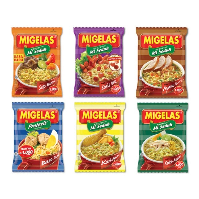 

Migelas Mie Instant Seduh - 10 bks