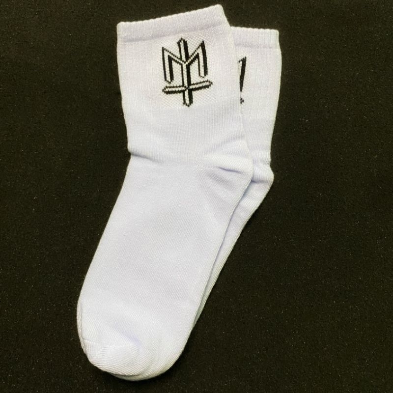 Kaos kaki Old School Pendek 3/4 Dewasa Unisex Keren Premium Distro-Putih maternal