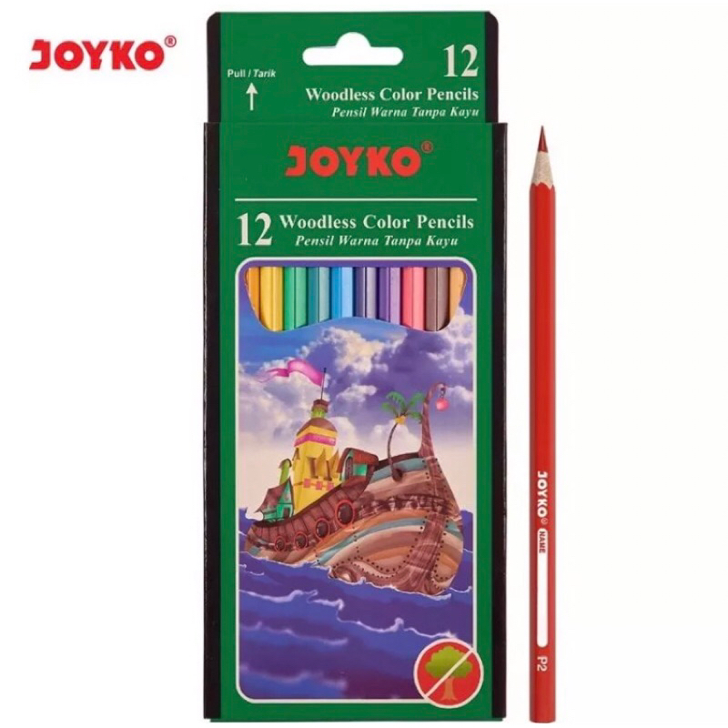 

Pensil Warna Joyko panjang isi 12