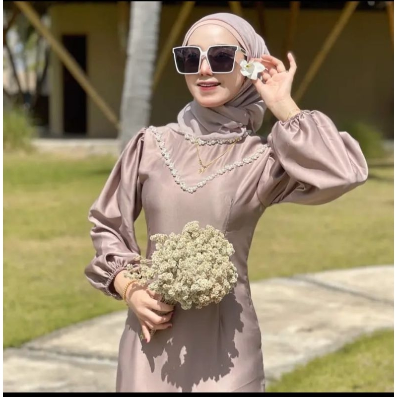 SORAYA DRES KONDANGAN CALENDULA DRES GAMIS SATIN GAMIS KONDANGAN SATIN DRES WISUDA DRES BRIDESMAIDS 