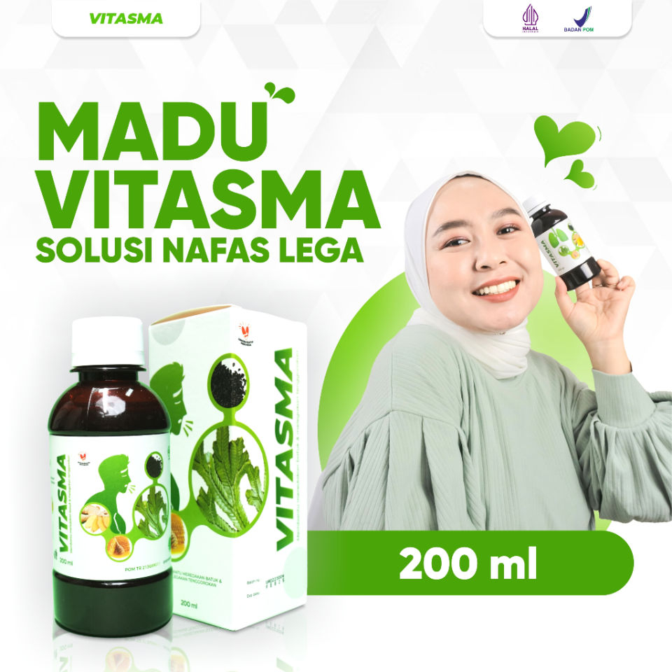 PROMO VITASMA - Madu Herbal Atasi Masalah Pernafasan Obat Batuk Berdahak Kering dan Gatal Ampuh Atas