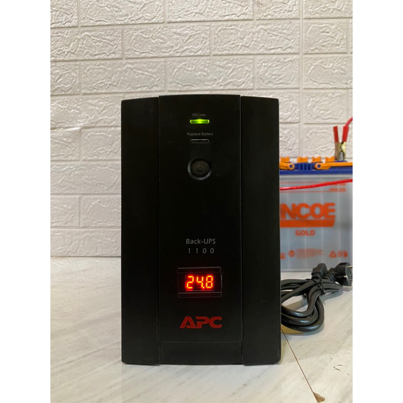 UPS APC Back-UPS1100CI Modifikasi Aki Mobil 660watt 24v