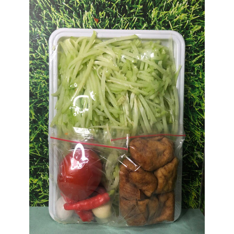 

Tumis labu siam + tahu pong