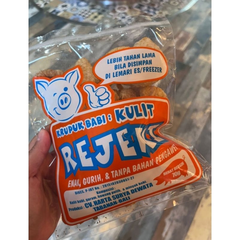 

Kerupuk Babi REJEKI 70gr KULIT