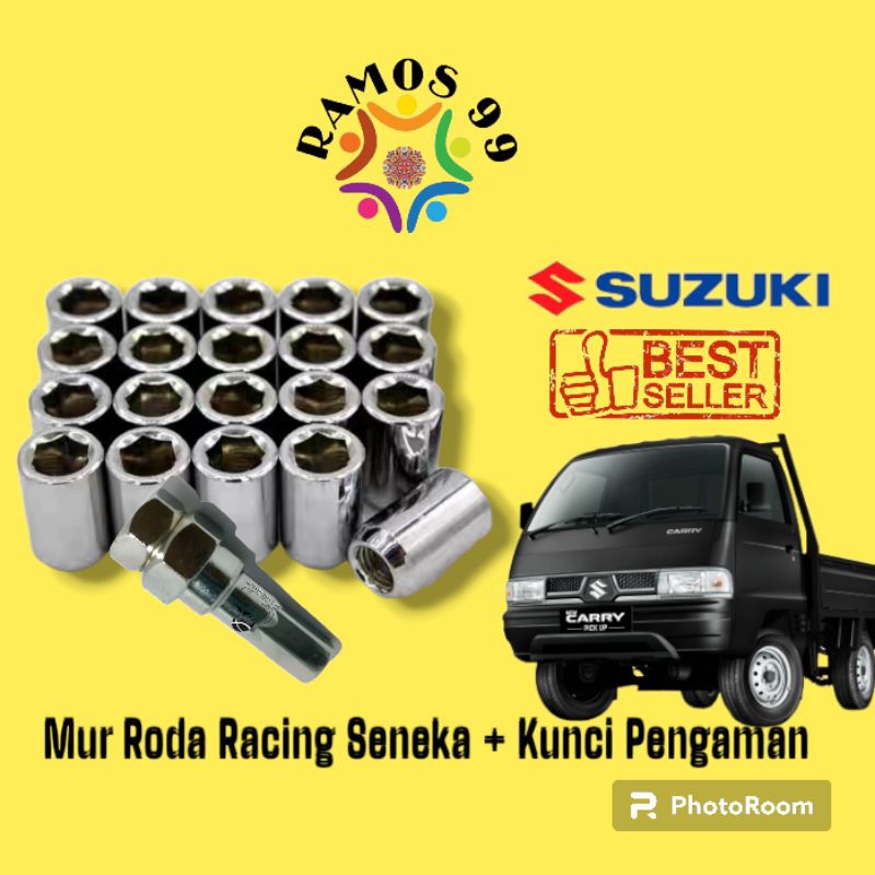 Mur Roda Racing Baut Lugnut Racing 16/20 Mur Mobil Suzuki Vitara Ignis Splash