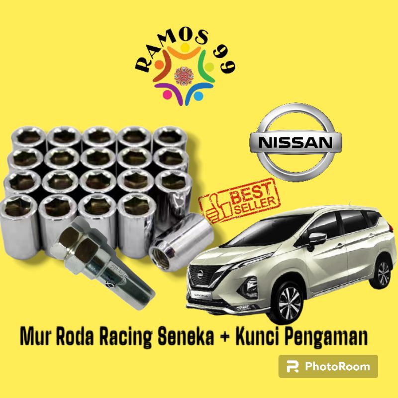[16/20Pcs] Mur Lugnut Baut Roda Racing  Seneka Mobil Nissan March Serena