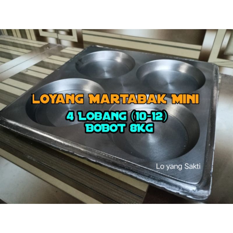LOYANG MARTABAK MINI 4 LUBANG, DIAMETER LUBANG 10-12