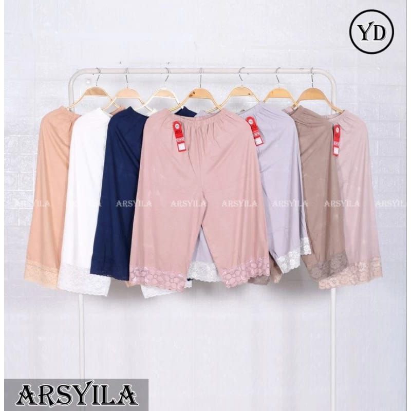 Celana Kulot Pendek Renda / Celana pendek renda dalaman gamis / dalamen Rok