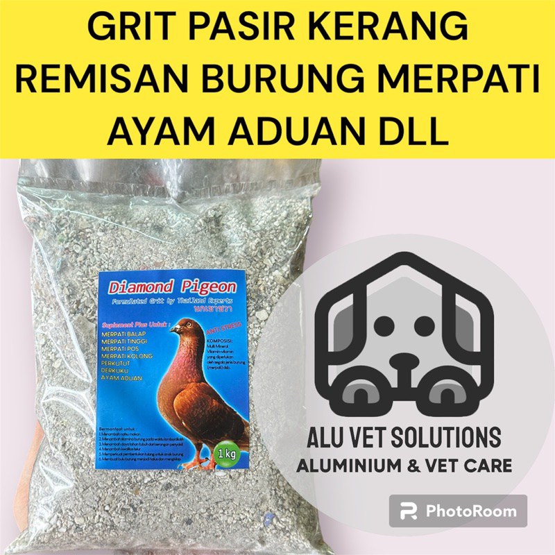 remisan merpati 1kg asinan burung unggas kalsium ayam grit remisan kulit kerang