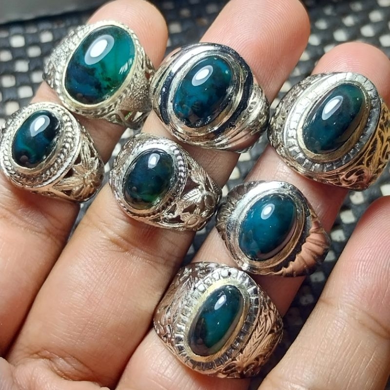 Cincin batu bacan doko coklat bacok asli natural original
