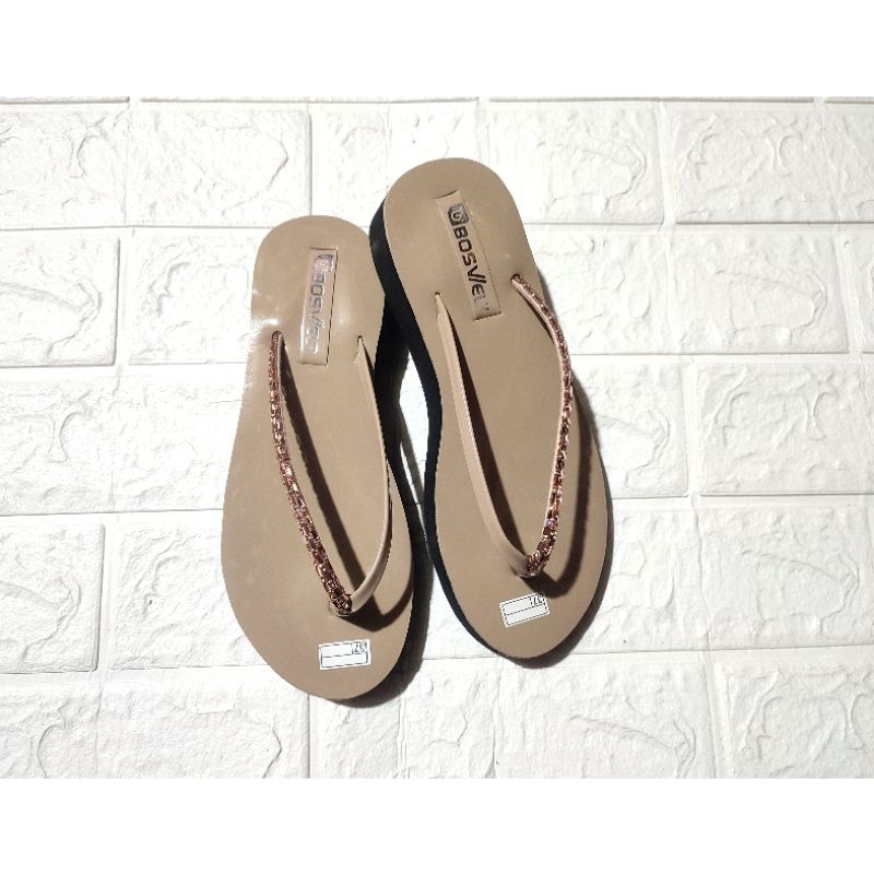 sandal wedges bosvelt sandal wanita