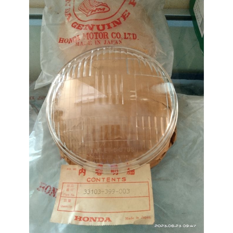 kaca reflektor Honda gl100 79 bulat ORI baru Made in japan