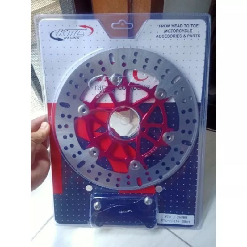 PIRINGAN CAKRAM DEPAN KTC 260MM DISC DISK BRAKE 260 MM MIO J M3 MIO S FINO FI MIO GT 110 BAUT 3 MIO SOUL MIO SMILE XEON BAUT 4 DISKBRAKE DISCBRAKE MOTOR YAMAHA